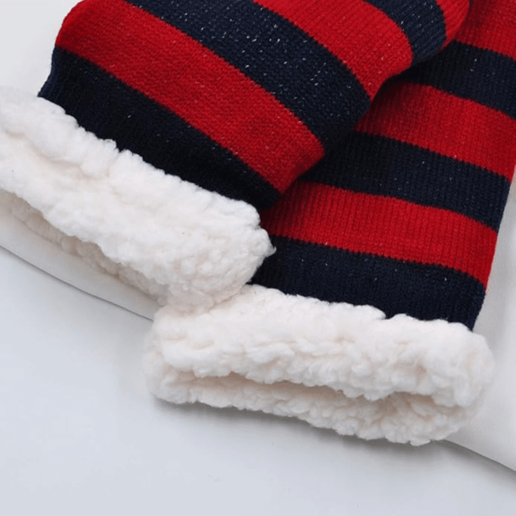 Chaussettes de Noël polaire Père Noël bonnet 5 Chaussettes de Noël polaire Père Noël bonnet 5