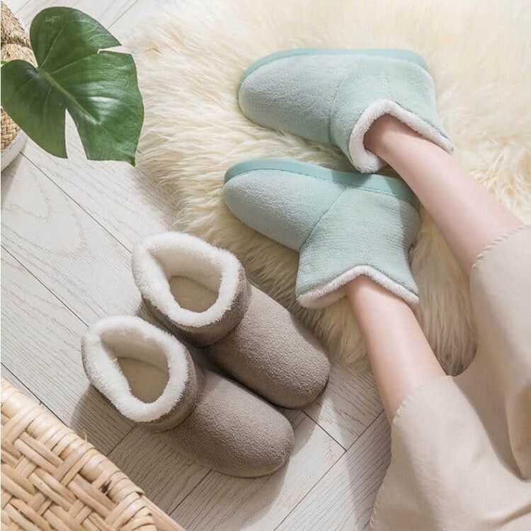 Chaussons chauds femme montants Chaussons chauds femme montants