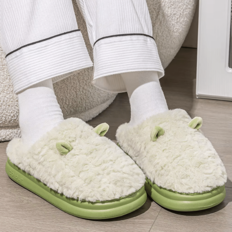 Chaussons femme confort plateforme mouton 3 Chaussons femme confort plateforme mouton 3