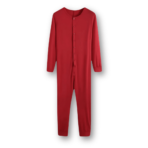 Combinaison pyjama homme fine unie rouge