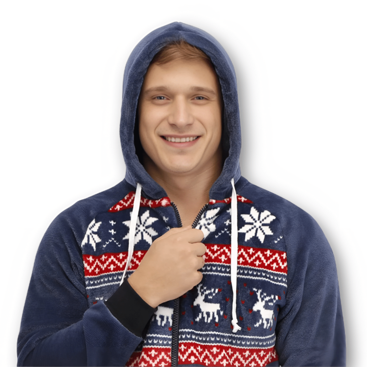 Combinaison pyjama homme tricolore Noël 6 Combinaison pyjama homme tricolore Noël 6