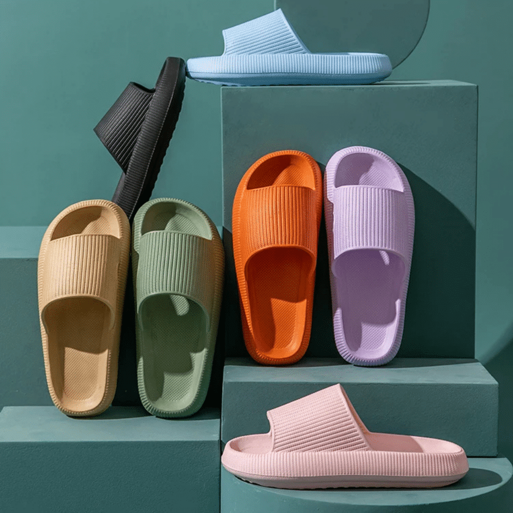 Claquettes Pailletées Avec Message - Taille 39/40 - Parfaites Pour La Plage Ou La Maison