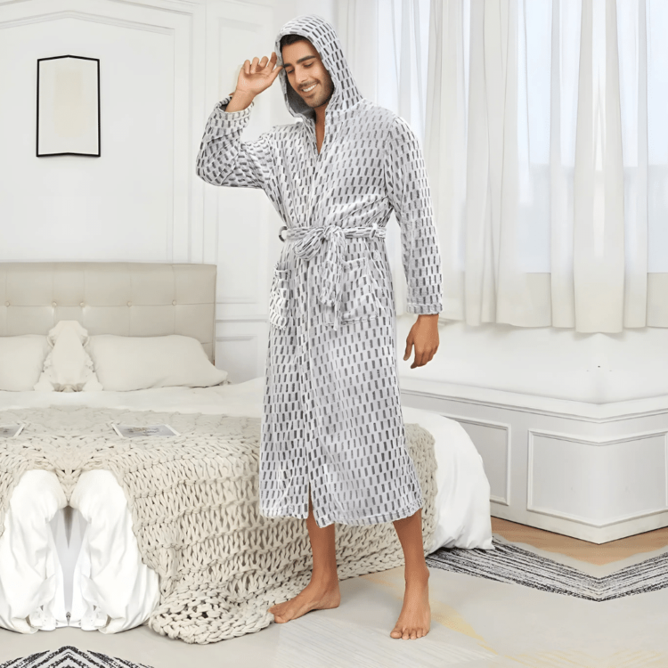 Peignoir homme à carreaux 1 Peignoir homme à carreaux 1