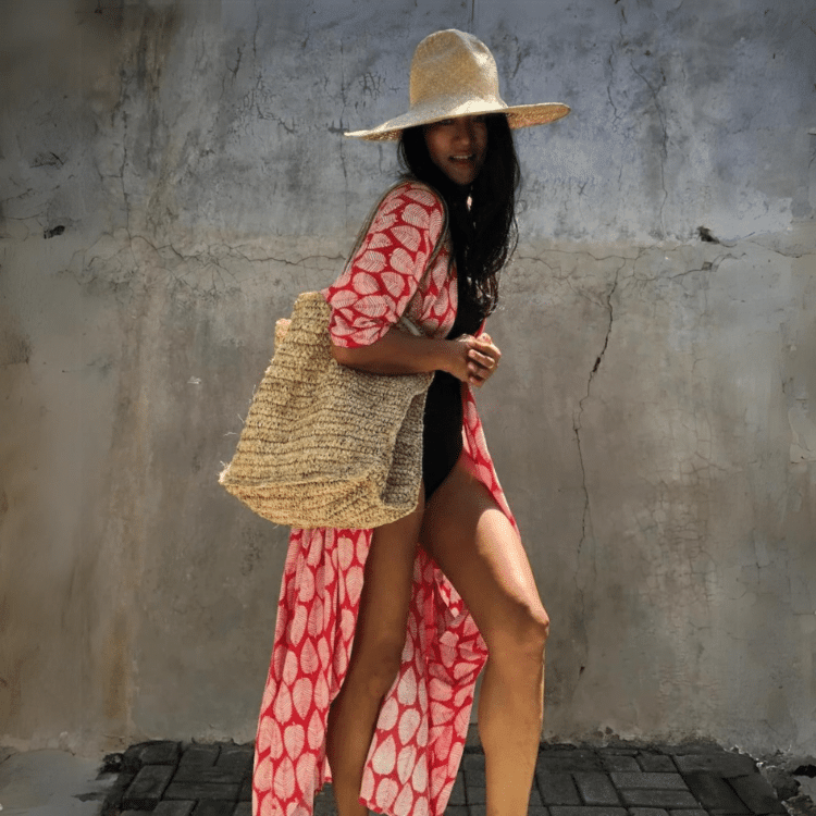 Kimono de plage long Terrrasse ombragée 6 Kimono de plage long Terrrasse ombragée 6