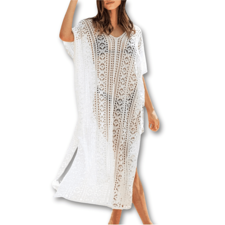 Robe de plage longue crochet Senteur mimosa 4 Robe de plage longue crochet Senteur mimosa 4