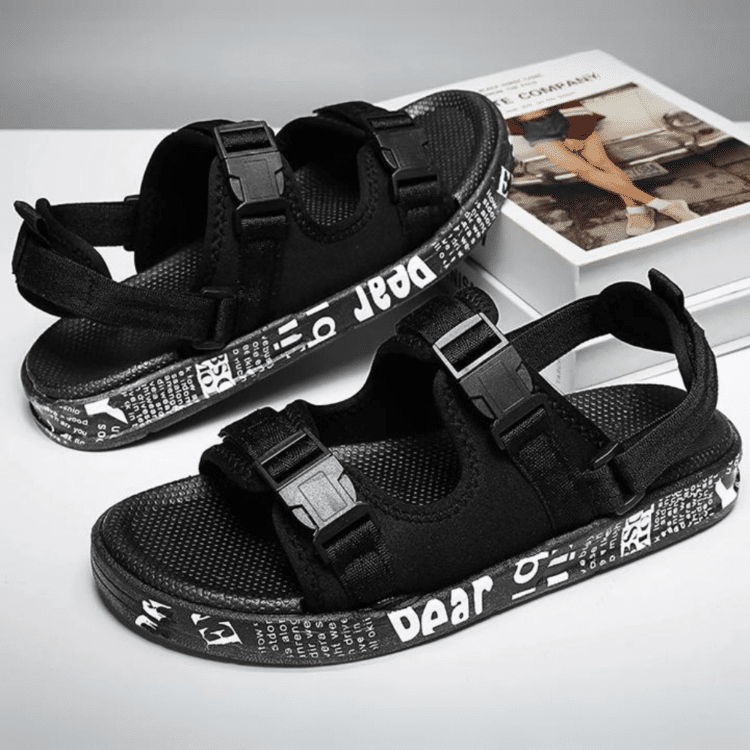 Sandales confort noires Clip & Go 4 Sandales confort noires Clip & Go 4