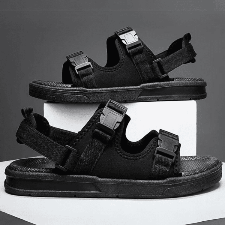 Sandales confort noires Clip & Go 6 Sandales confort noires Clip & Go 6