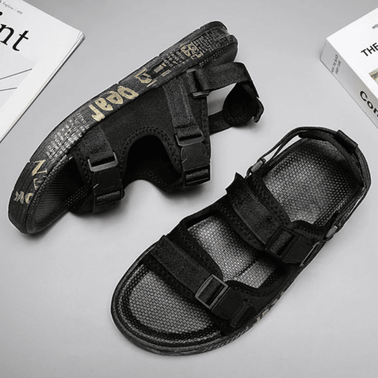 Sandales confort noires Clip & Go 8 Sandales confort noires Clip & Go 8