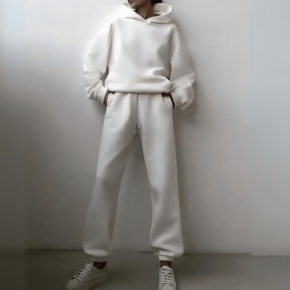 Ensemble Survêtement Femme 2 Pièces – Jogging Capuche Large, Pantalon Baggy, Loungewear Confortable