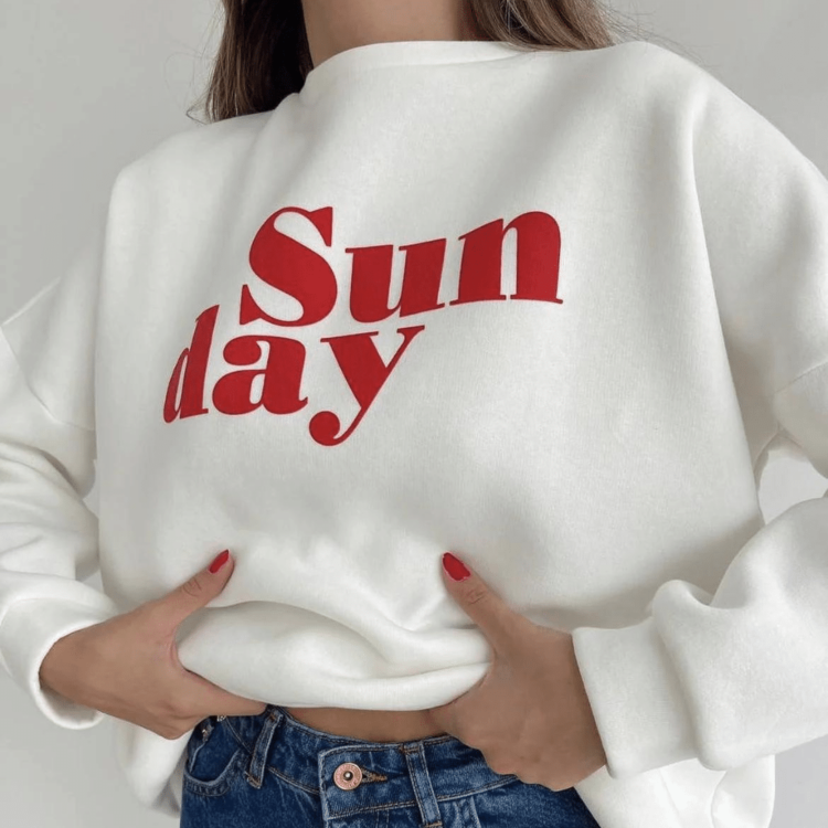 Sweat femme sans capuche Sunday 2 Sweat femme sans capuche Sunday 2