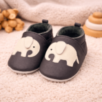 Chaussons bébé anti-bruit Petite Ménagerie 3
