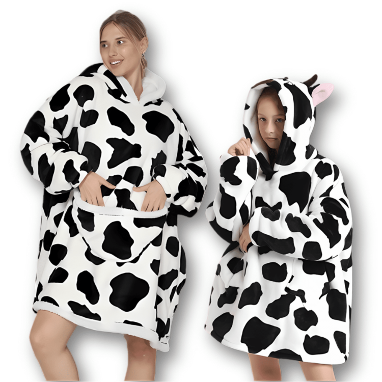 Pull plaid géant vache 2 Pull plaid géant vache 2