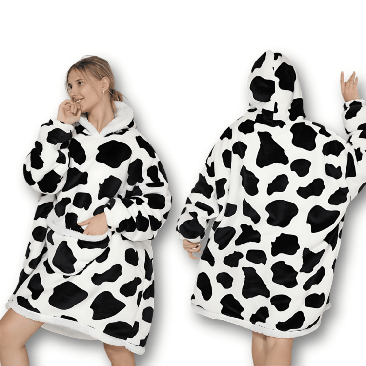 Pull plaid géant vache 3 Pull plaid géant vache 3