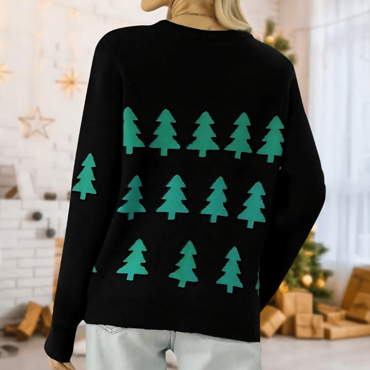 Beau pull de Noël femme Pine Forest 4 Beau pull de Noël femme Pine Forest 4