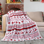 Plaid de Noël Blanc Manteau