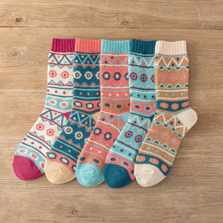 Chaussettes chaudes Northern Style lot 5 paires