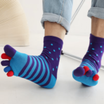 Chaussettes doigts de pieds Color Toes lot 5 paires 4