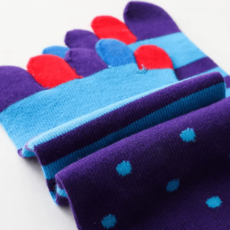 Chaussettes doigts de pieds Color Toes lot 5 paires 5 Chaussettes doigts de pieds Color Toes lot 5 paires 5