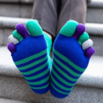 Chaussettes doigts de pieds Color Toes lot 5 paires 6