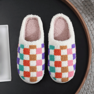 Chaussons pour femme Damier