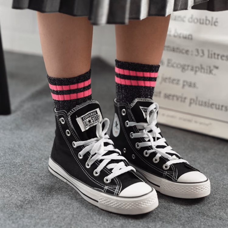 Chaussettes à paillettes Fluo Sport 2 Chaussettes à paillettes Fluo Sport 2