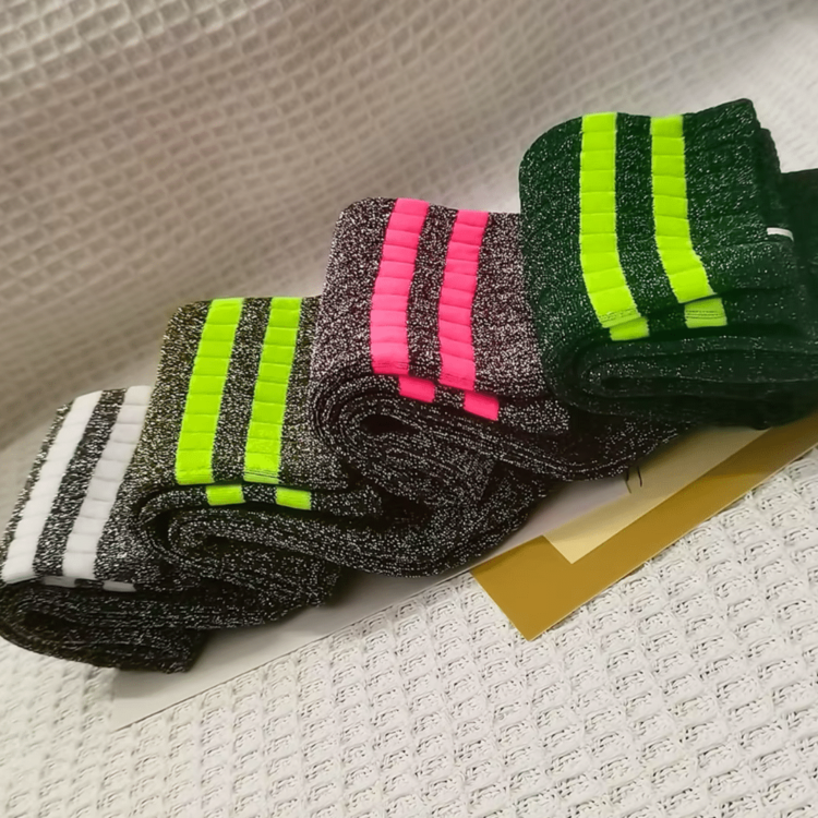 Chaussettes à paillettes Fluo Sport 3 Chaussettes à paillettes Fluo Sport 3